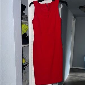 Joseph Ribkoff Vibrant Red Midi Dress